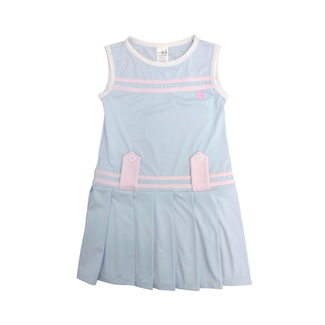 Magnolia Dress - Blue/Pink