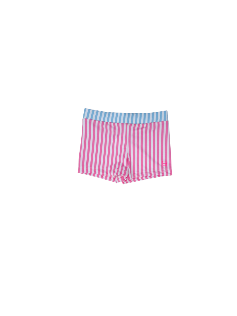 Carly Cartwheel Short - Pink Sunny Day Stripes