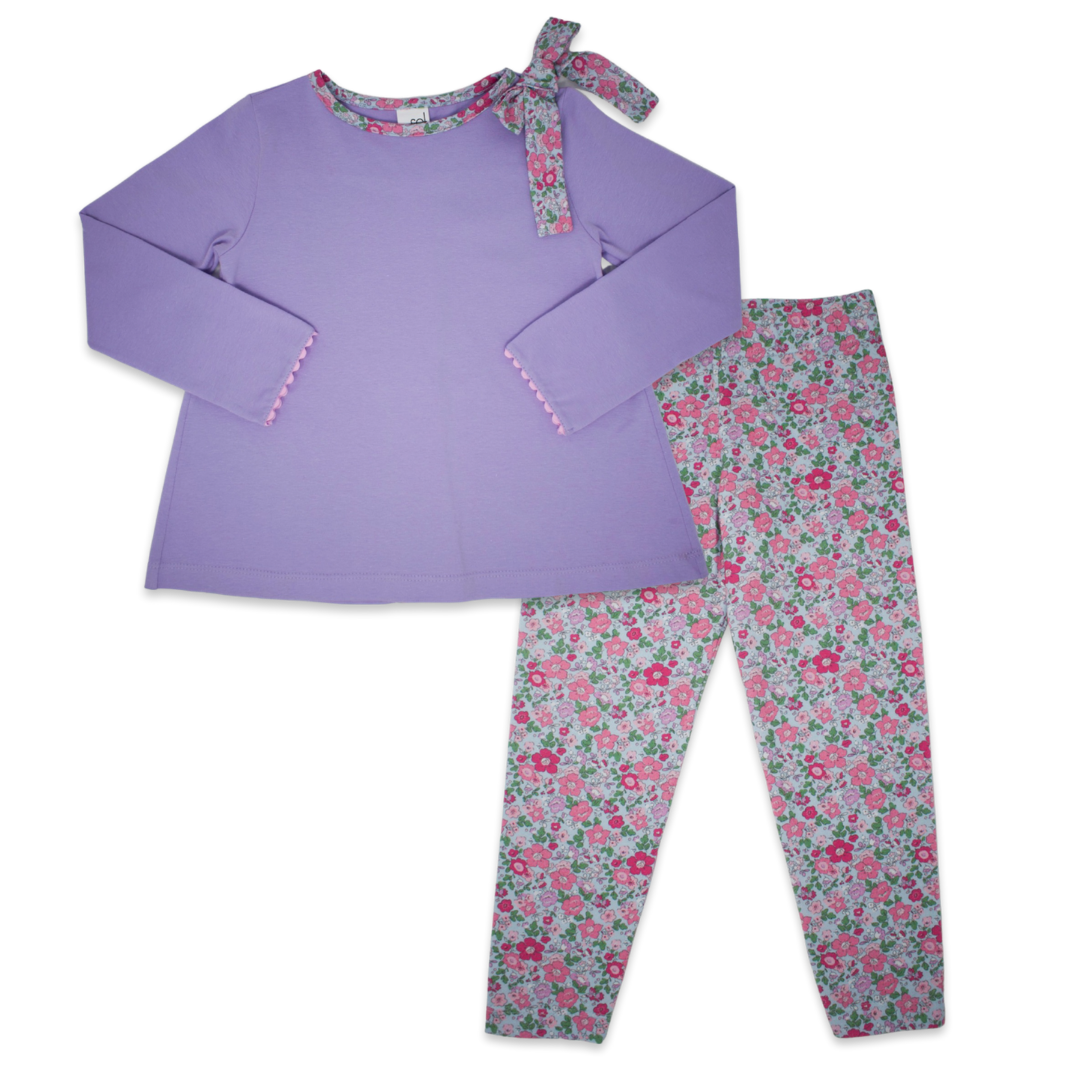 Madeline Legging Set - Petal Purple, Hillsborough Floral