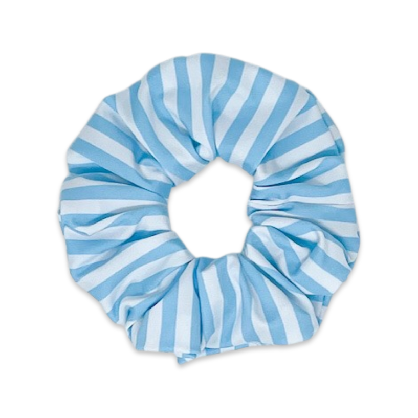 Scrunchie - Blue Sunny Day Stripes
