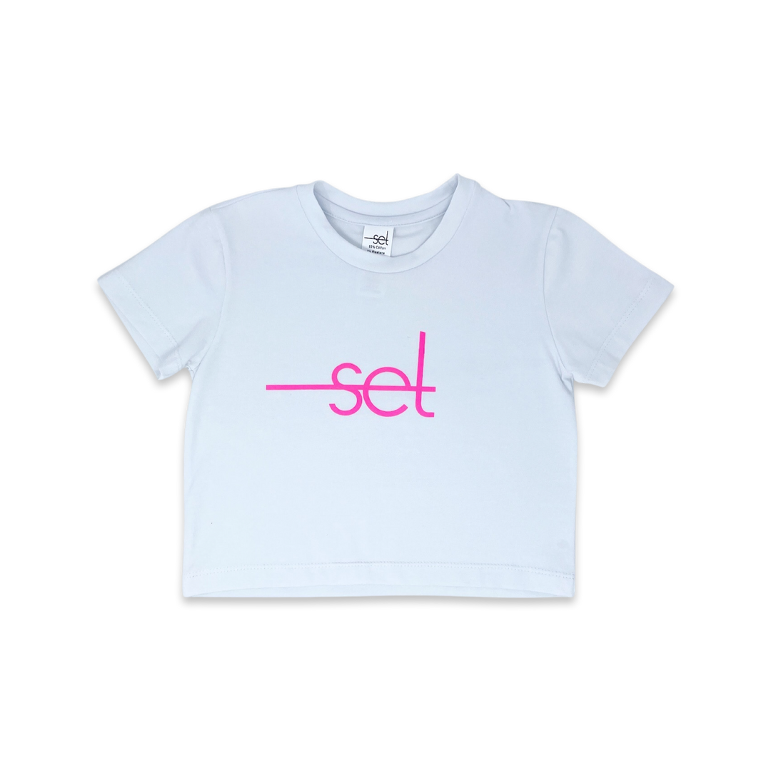 Totally Tee - Pure Coconut Knit, SET Power Pink