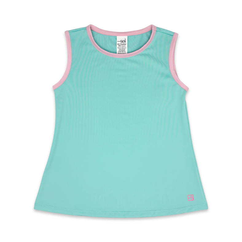 Tori Tank - Totally Turquoise, Cotton Candy Pink